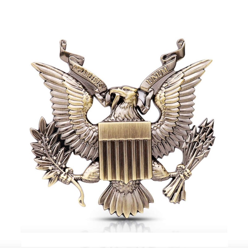 Fsforcar United States Military US Army Metal Car Emblem Sticker Decal (Bronze) - Image 1